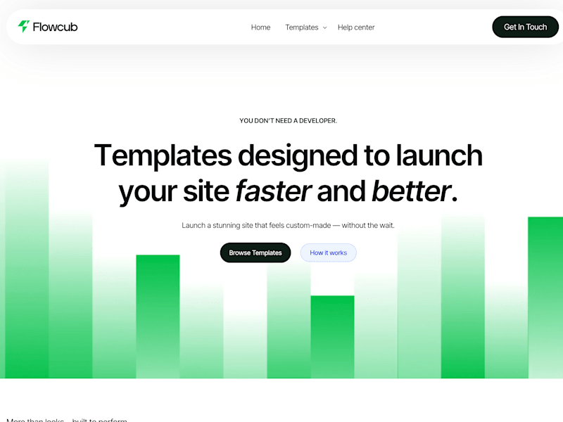 Cover image for Premium Template Development for Flowcub.com