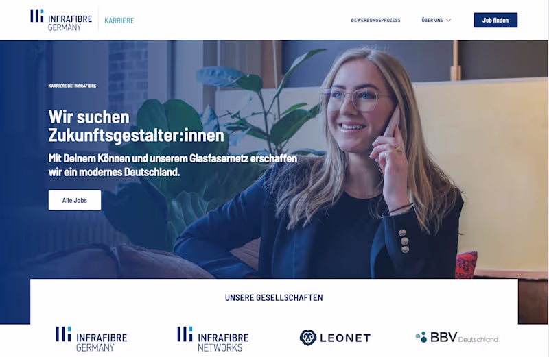 Cover image for Carrier Portal Development for Infrafibre Germany