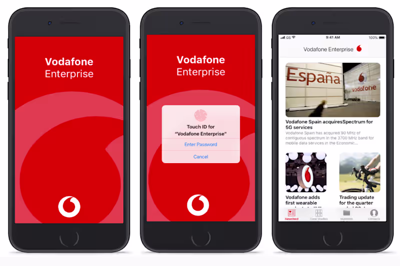 Cover image for Internal app - Vodafone