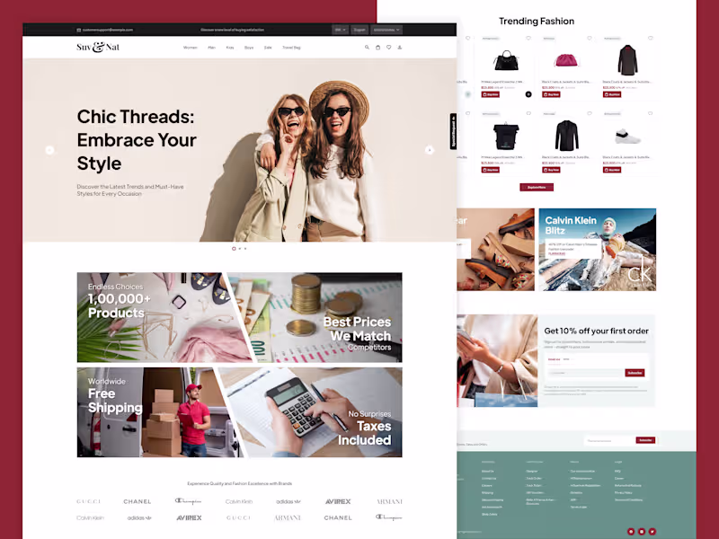 Cover image for E-commerce website design