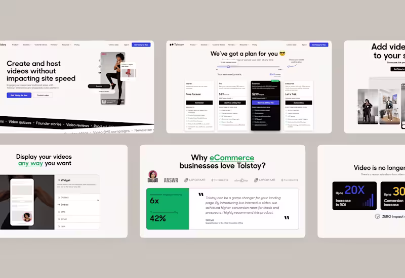 Cover image for 
Tolstoy - interactive and shoppable video platform