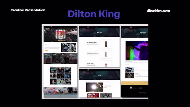 Cover image for Dilton King Website