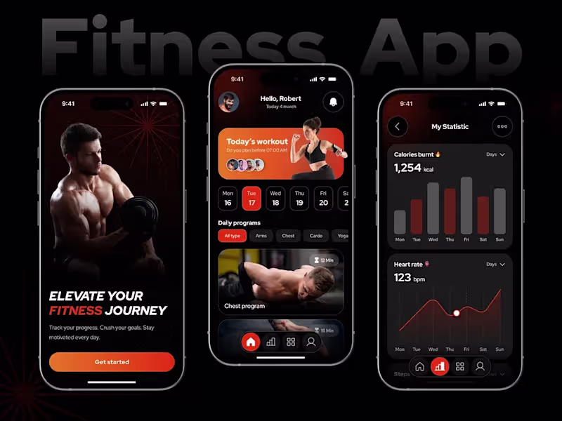 Cover image for Fitness App UI/UX Design🏋️