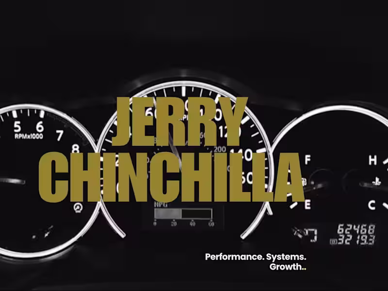 Cover image for Jerry Chinchilla — Personal Brand Deck & Identity