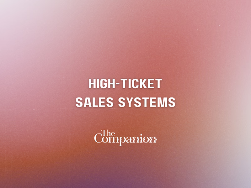 Cover image for High-Ticket Fan Experience Sales - The Companion