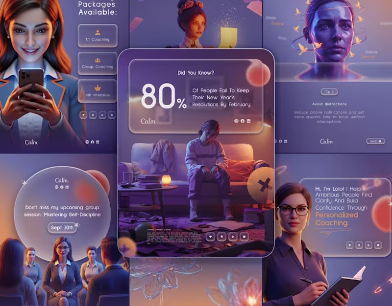 Cover image for Life Coaching Social Media Templates | Modern Design