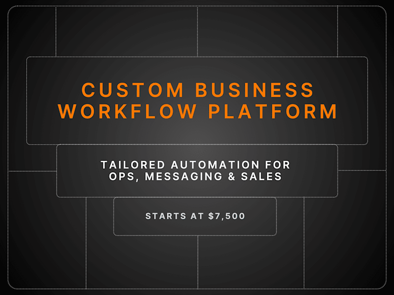 Cover image for Custom Business Workflow Platform