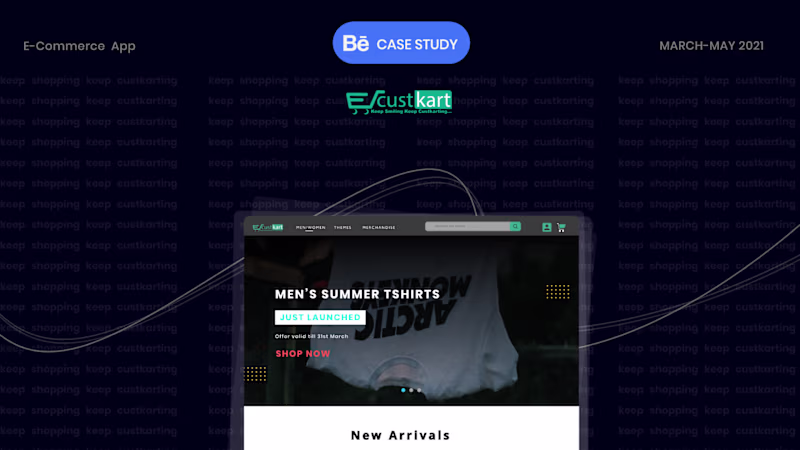 Cover image for E-commerce Website Case Study