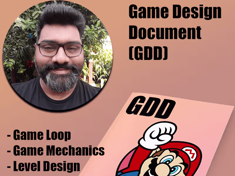 Cover image for I will write a detailed Game Design Document for you!