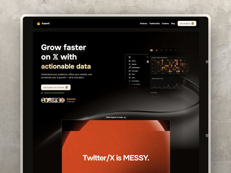 Cover image for SuperX Redesign - Framer Design & Development