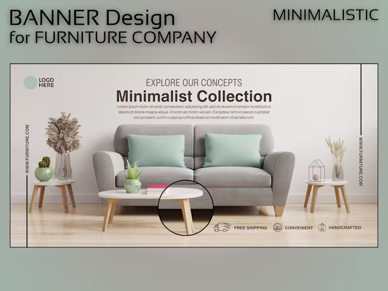 Cover image for Compelling & Minimalistic Banner Advertisement Design