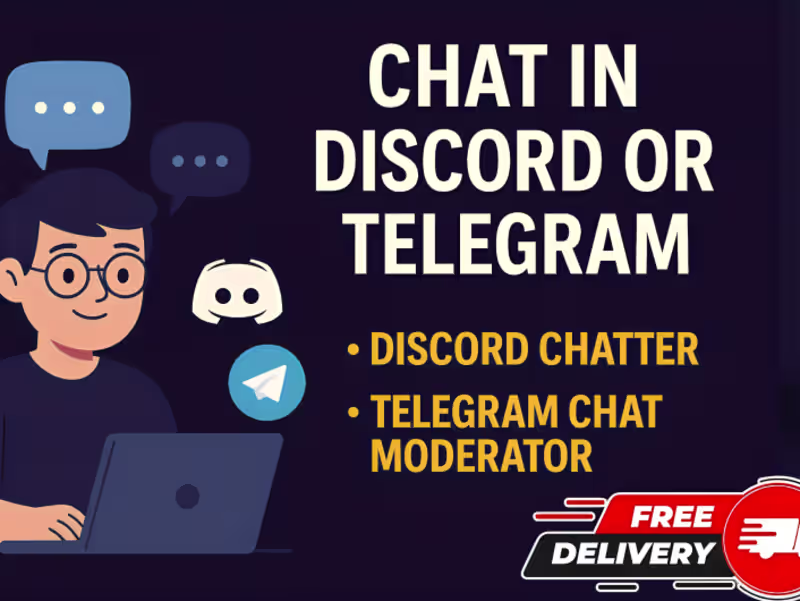Cover image for your discord or telegram chat moderator and community engager