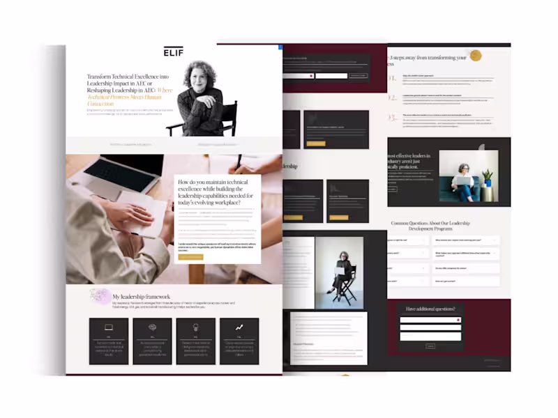 Cover image for Kajabi Website for Elif Chiasson