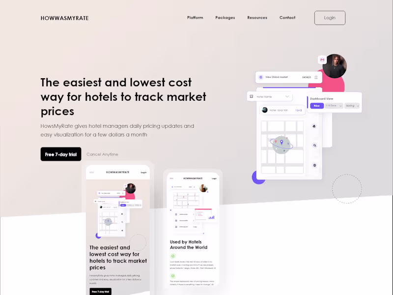 Cover image for Minimal website design for commercial software