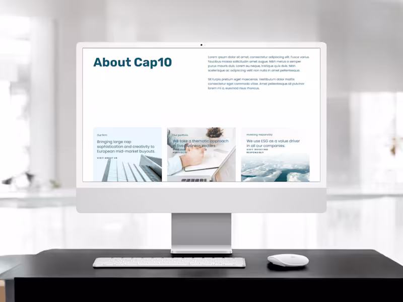 Cover image for CAP10 Website Redesign