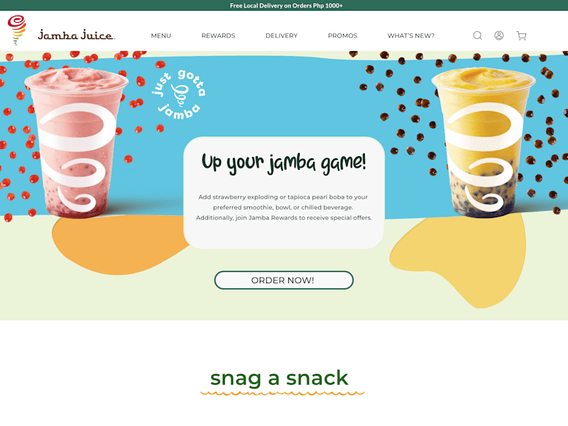 Cover image for Website Design for Jamba Juice