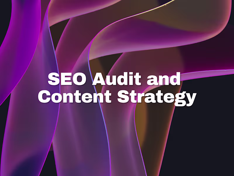 Cover image for SEO Audit and Content Strategy