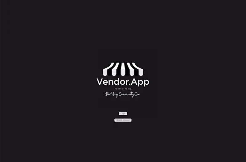 Cover image for Vendor App for Building Community Inc