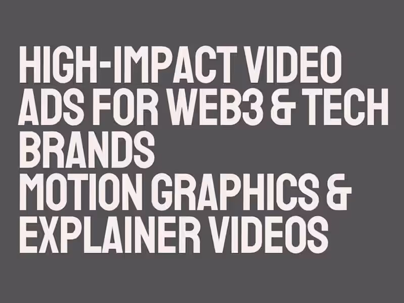 Cover image for High-Impact Video Ads for Web3 & Tech Brands
