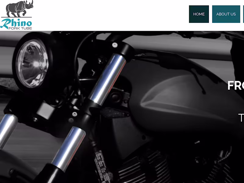 Cover image for Rhino Fork Tube Website