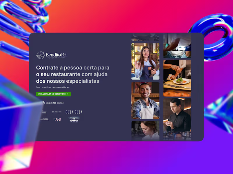 Cover image for Bendito RH Recruitment Website