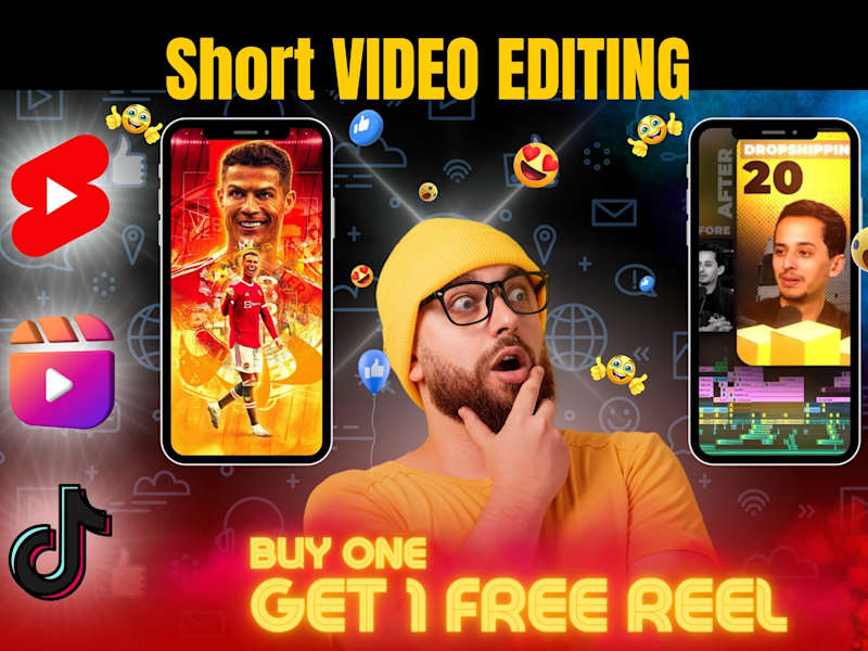 Cover image for I will turn your short boring videos into engaging videos