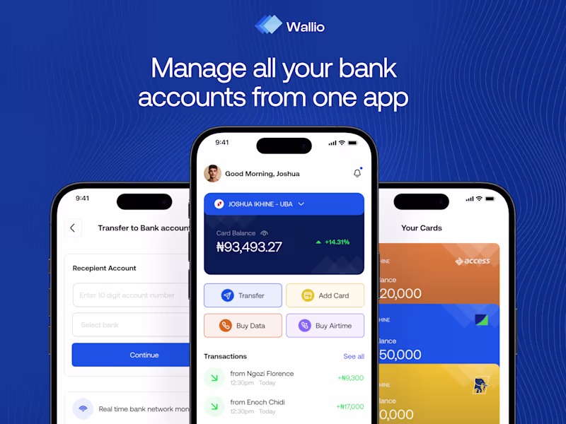 Cover image for Wallio - Fintech app Design Case Study