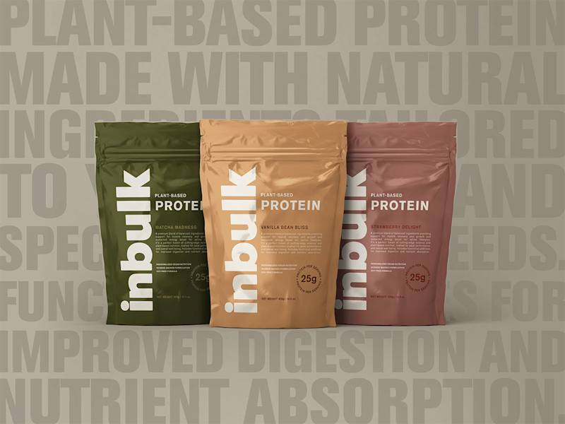 Cover image for inbulk Protein Powder Brand Design: Behance