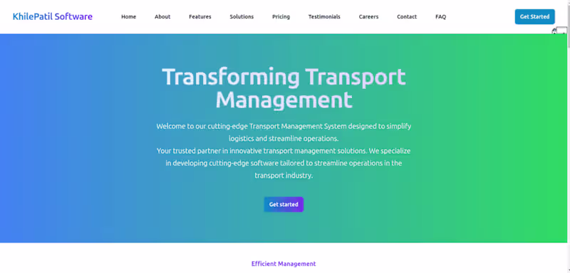 Cover image for khile Transport Management System
