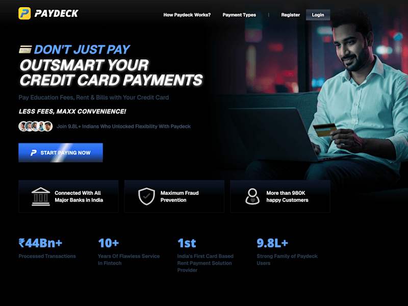 Cover image for Landing Page Redesign for Paydeck.in