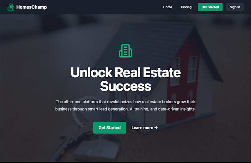 Cover image for AI Platform for Real Estate Agents (Homeschamp)