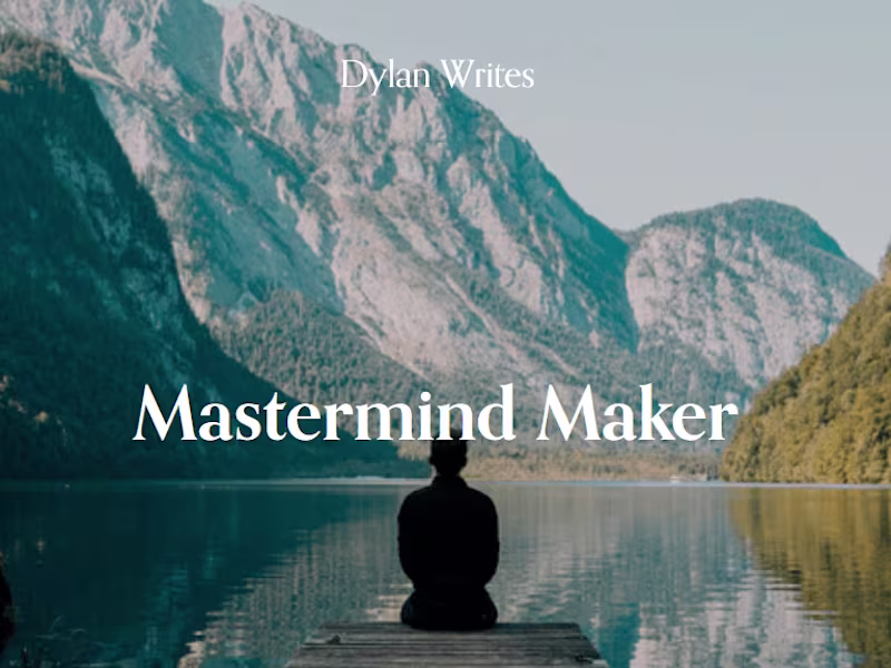 Cover image for Mastermind Maker — Dylan Writes