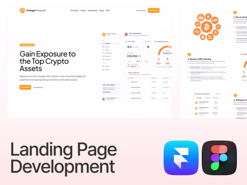 Cover image for Landing Page Development