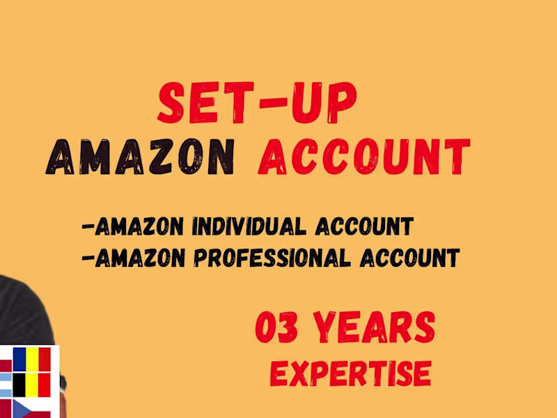 Cover image for Set up Amazon seller account, business and individual