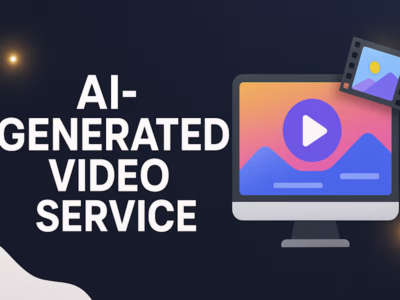 Cover image for AI-Generated Video Creation Service, Custom Visuals for Any Idea