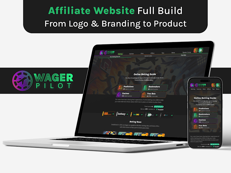 Cover image for WagerPilot Brand and Website Development