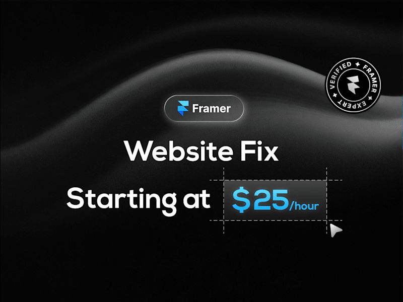 Cover image for Framer Website Fix