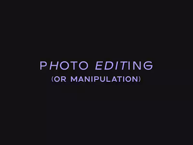 Cover image for Photo Editing & Manipulation