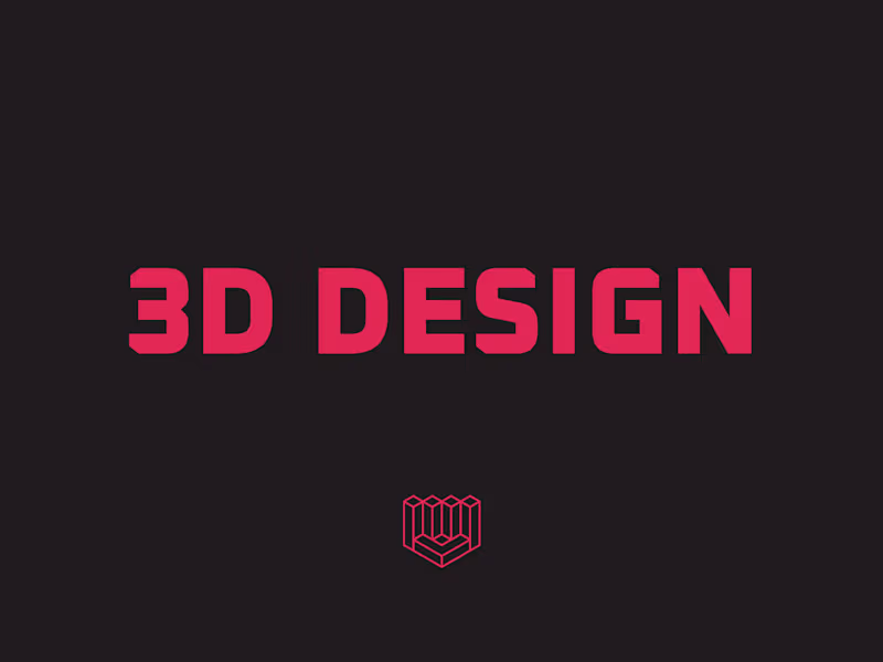 Cover image for 3D Design