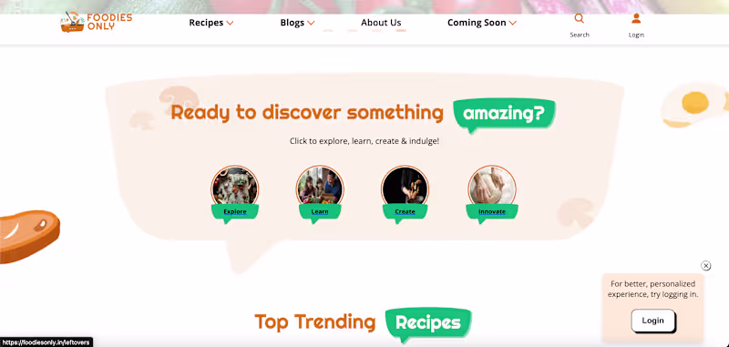 Cover image for Foodies Only