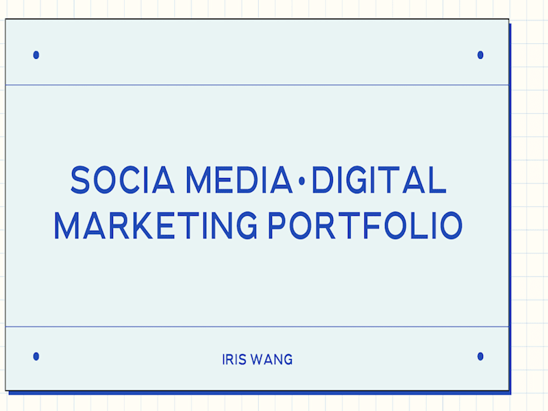 Cover image for Portfolio - Iris Wang