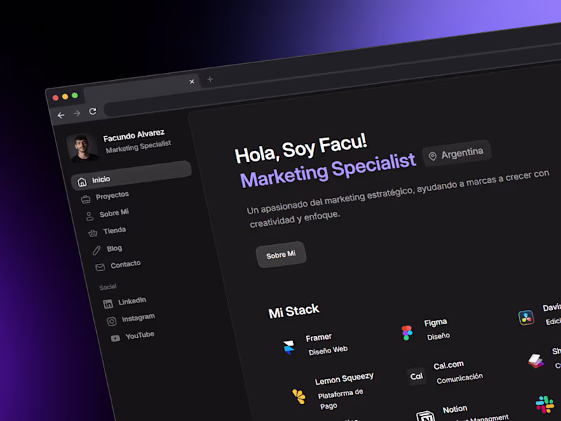 Cover image for Desarrollo de sitios web profesionales en Framer