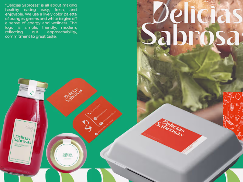 Cover image for Delicias Sabrosas branding
