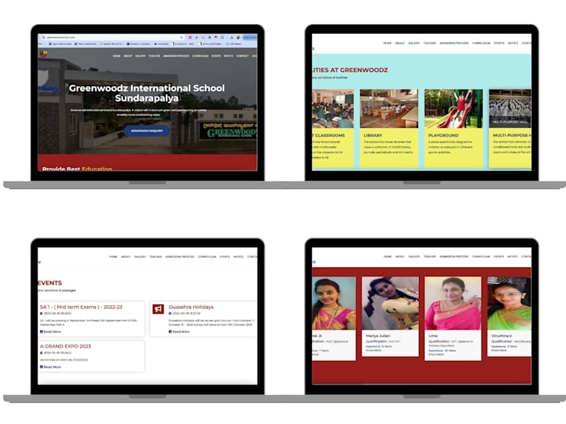 Cover image for Greenwoodz International School Website and CMS