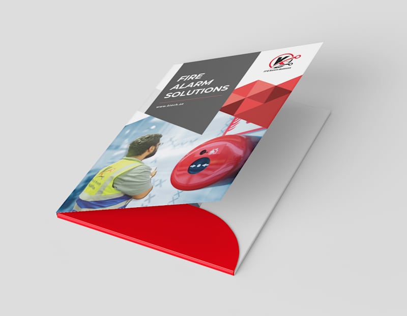 Cover image for Corporate Folder Design for K-Tech IT & Safety Services