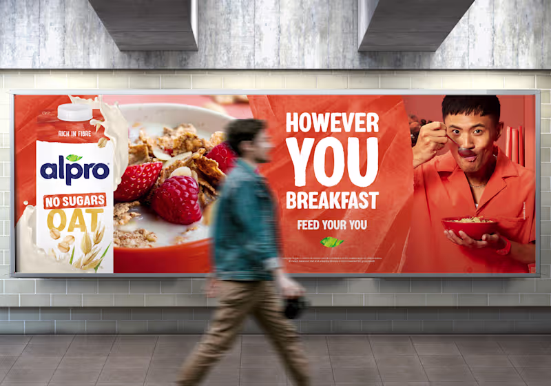 Cover image for Expert Billboard Design for Alpro No Sugars Oat Range