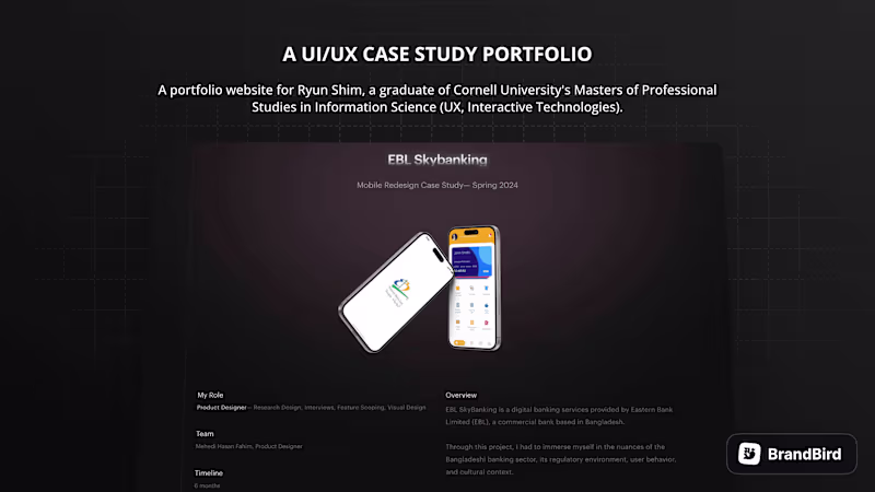 Cover image for UI/UX Portfolio website