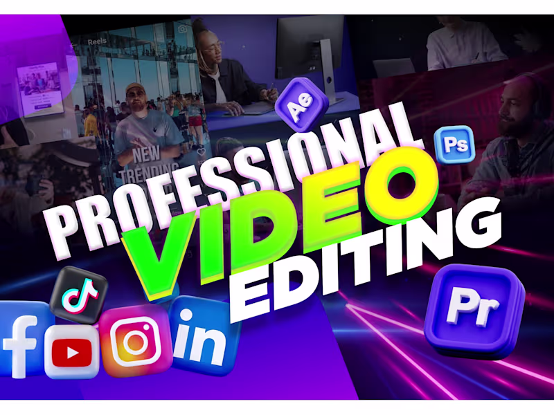 Cover image for I will do professional video editing using premier pro 