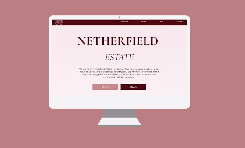 Cover image for Website for outstanding Georgian mansion in Scotland