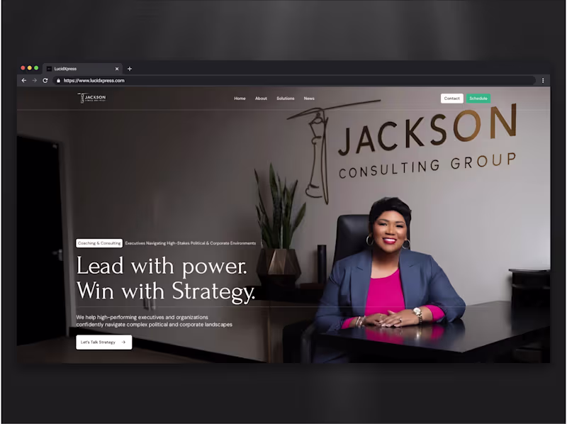 Cover image for Consulting Website Design & Development